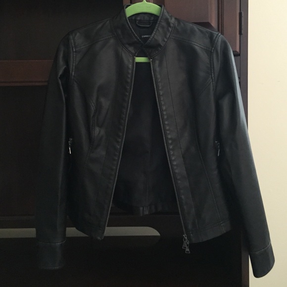 Faux leather jacket