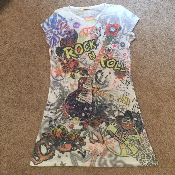 Limited edition rock n roll tunic/long shirt