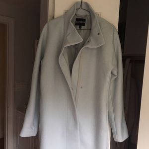 Express long car coat- gorgeous BABY BLUE