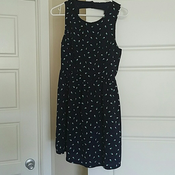 Forever 21 Geometric Keyhole Fit and Flare Dress