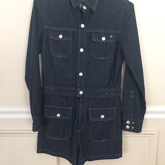 Alexa Chung for Adriano goldschmeid denim romper