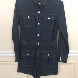 Alexa Chung for Adriano goldschmeid denim romper