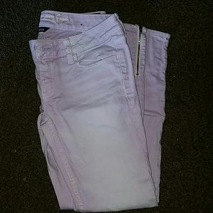 American Eagle Lavendar Skinny Jeans