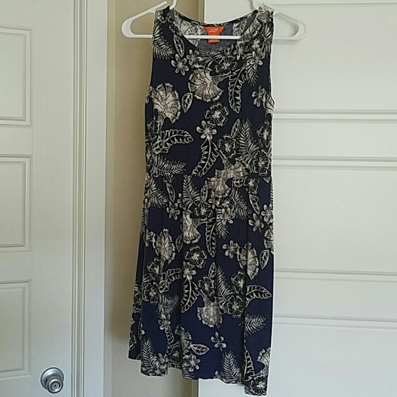 Joe Fresh Navy Floral Tank Dress Size Small