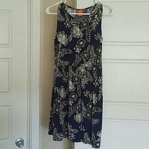 Joe Fresh Navy Floral Tank Dress Size Small