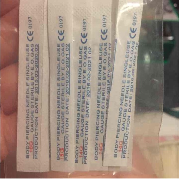 Piercing needles.