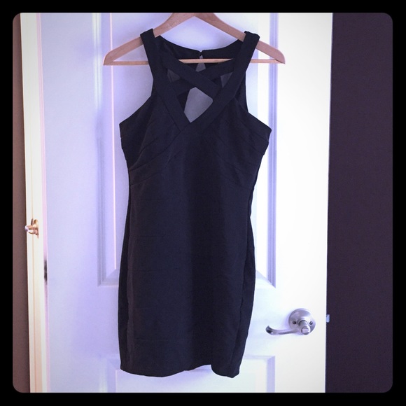 Sexy little black dress! By Crystal Doll, size 7