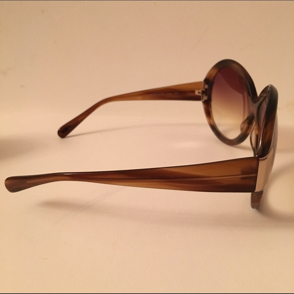 Oliver Peoples round tortoise brown sunglass