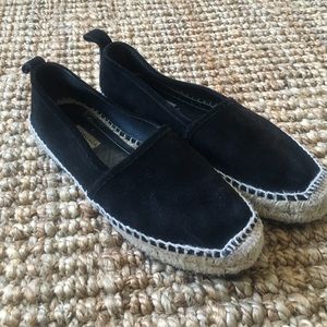 Balenciaga Black Suede Espadrilles