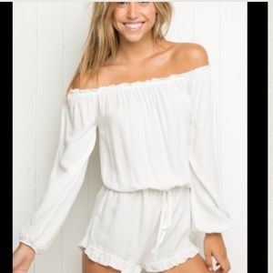 NWT - Brandy Melville Off the Shoulder Romper