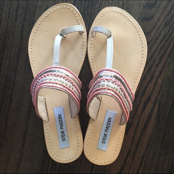 Steve Madden size 8 'Arianne' beaded boho sandal