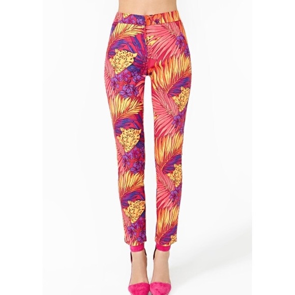New Nasty Gal Dream Tropic Trouser Pant