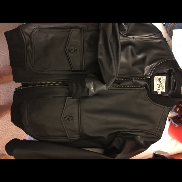 Topman LTD leather bomber size small
