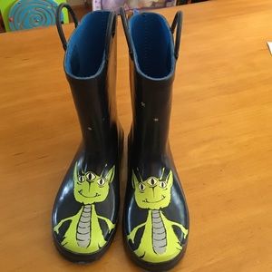 Gymboree boys alien rain boots size 1