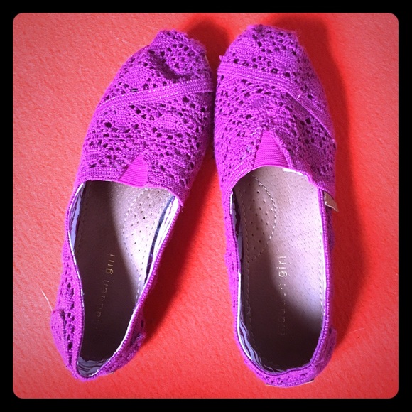 Madden Girl crochet slip ons