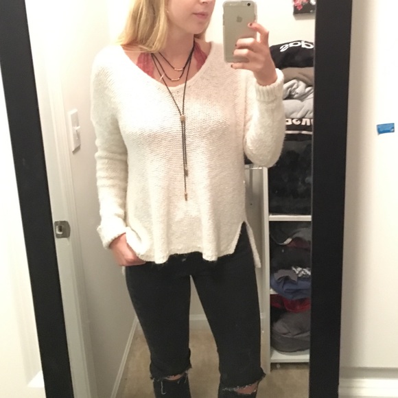 White Knit Sweater