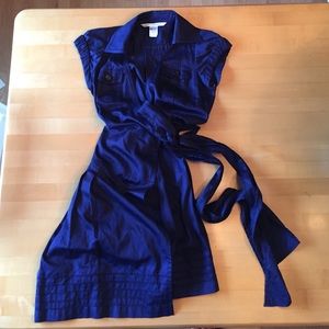 Navy Diane vonFurstenberg wrap dress