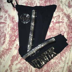 VS PINK BLING GYM PANT!