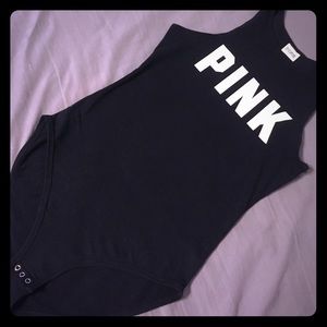 Pink body suit