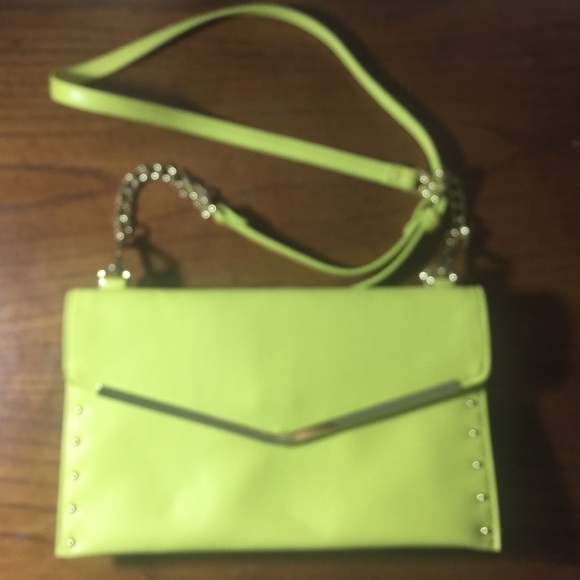 Neon and gold cross body