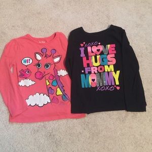 Girls 4t long sleeve shirts