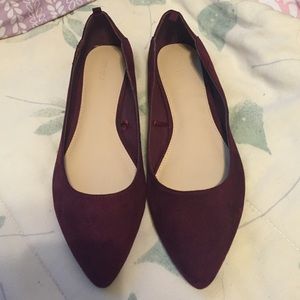Burgundy shoes