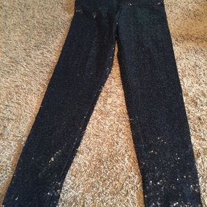 PINK sequin leggings