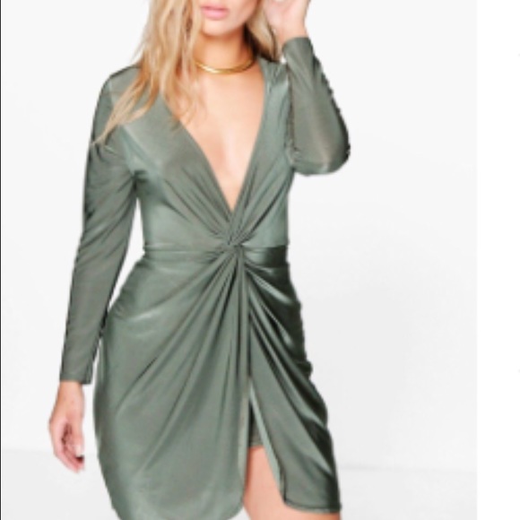 SLINKY OLIVE DRESS NEW NEVER WORN