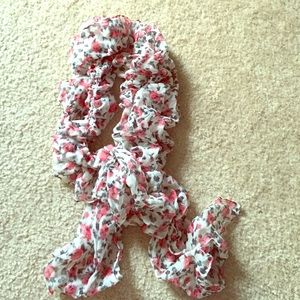Floral print scarf