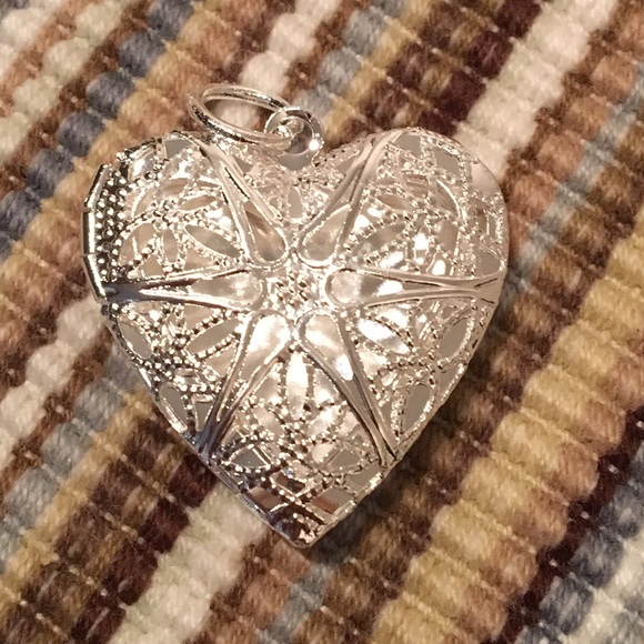 Sterling Silver Locket Pendant - Picture 3 of 4