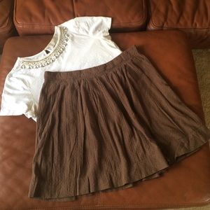 LOFT Cotton Skirt