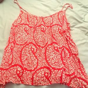 💕Flowy red tank top💕