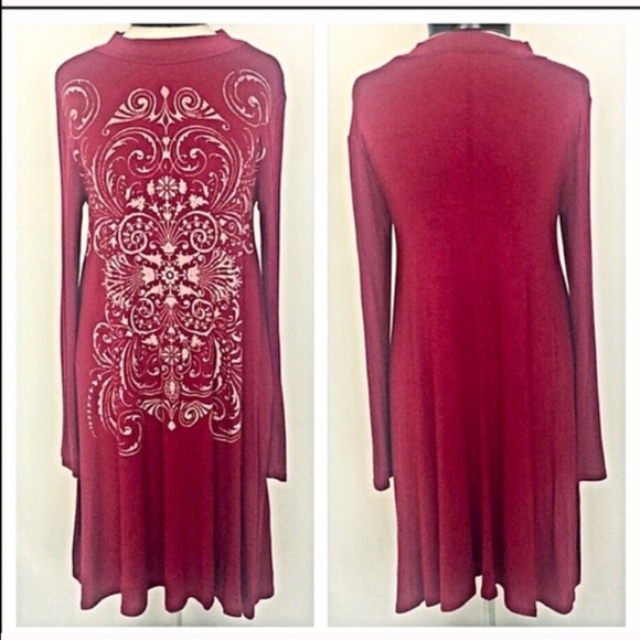 Flowy Boho Tunic Slip Dress Flowy Small sold - Picture 3 of 5