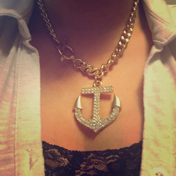 Cute anchor costume necklace - Picture 1 of 1