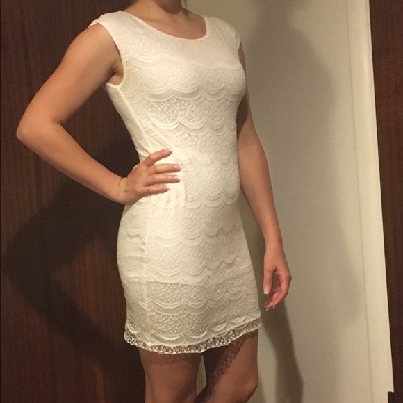 White lace dress