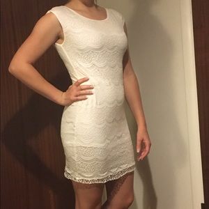 White lace dress