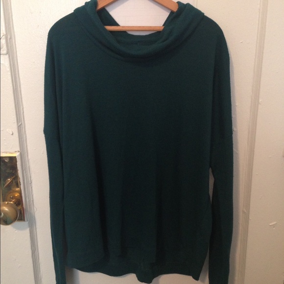 Dark Blue/Green Loft Turtleneck