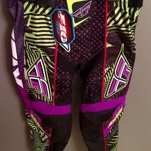 F-16 Fly Racing Gear - Purple, Green & Red