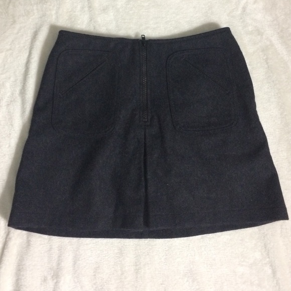 Gap felt high waisted zipper skirt