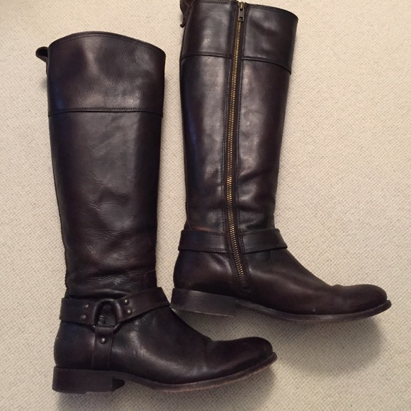 Frye Shoes - Frye Melissa Harness boot with inside zip