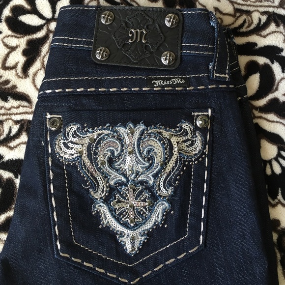 Miss me embellished skinny jeans size 27
