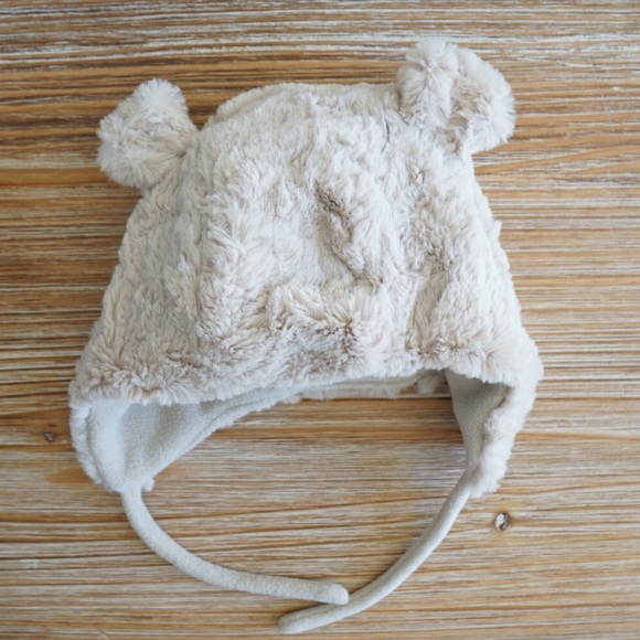 baby faux fur hat