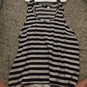 Striped flowy tank
