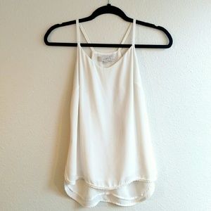 Loft petite white cami shell