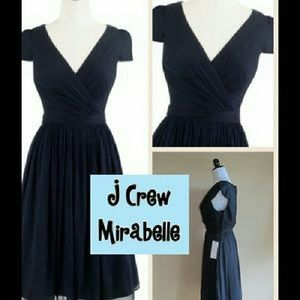 J Crew Size 12 Newport navy Mirabella dress