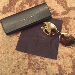 Burberry Gold Sunglasses