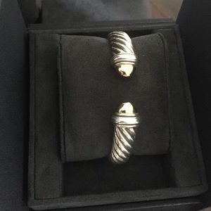 David Yurman Waverly Bracelet with Gold Domes