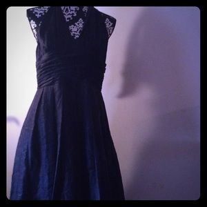 Adrianna Papell Black Backless Dress