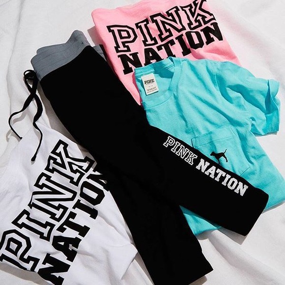 💋PINK NATION CAMPUS WHITE SHIRT💋