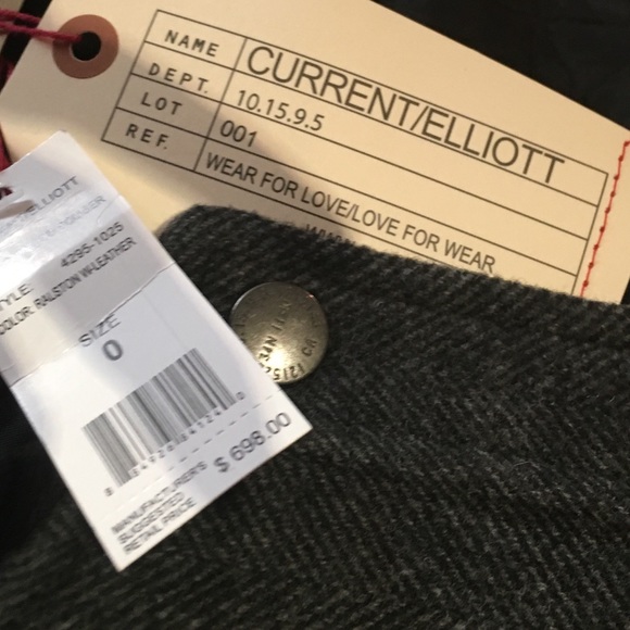 BNWT LEATHER/TWEED BOMBER JACKET- FALL MUST HAVE! - Picture 4 of 4